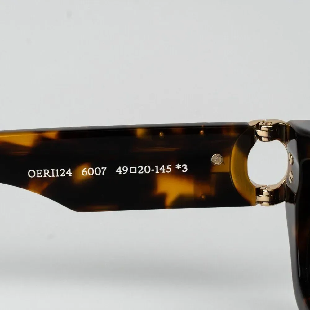 Off-White FILLMORE Men Sunglasses Havana Grey Square OERI124 6007 NEW AUTHENTIC